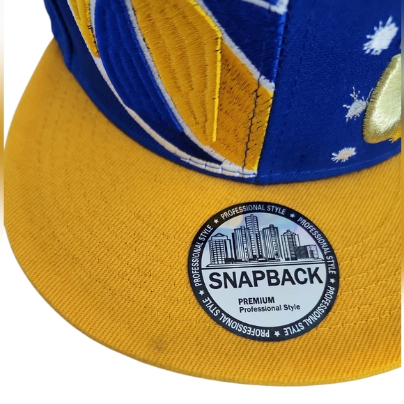 Georgia State Blue And Yellow Snapback With Basketball Logo - Picture 2 of 8